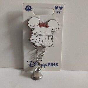 2023 Disney Parks Minnie Mouse Bride Vail Wedding Bell Open Edition OE Pin